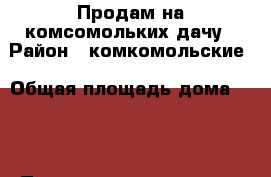 Продам на комсомольких дачу › Район ­ комкомольские › Общая площадь дома ­ 20 › Площадь участка ­ 12 › Цена ­ 50 000 - Иркутская обл., Братский р-н, Добчур п. Недвижимость » Дома, коттеджи, дачи продажа   . Иркутская обл.